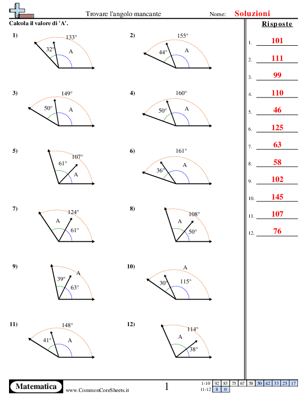 - trova-l-angolo-mancante worksheet - trova-l-angolo-mancante worksheet