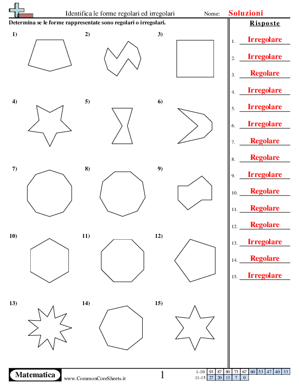  - identifica-i-poligoni-regolari-ed-irregolari worksheet