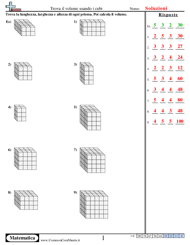  - trova-il-volue-con-i-cubi worksheet