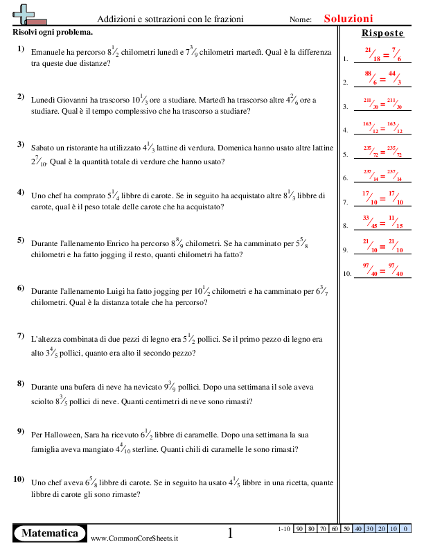  - 504 worksheet