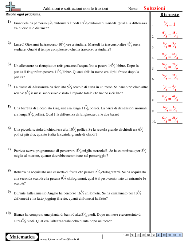  - 505 worksheet