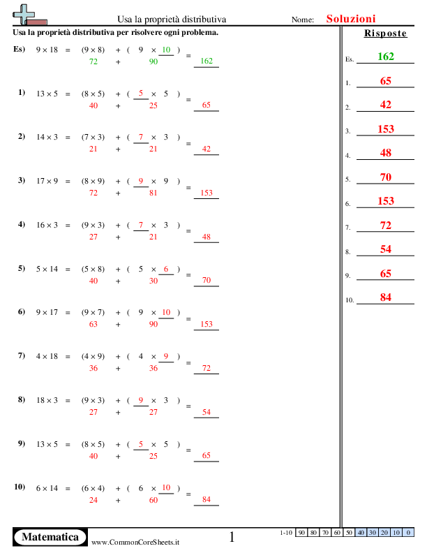  - usa-la-proprieta-distributiva worksheet