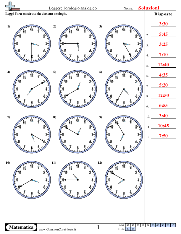 - incremento-di-5-minuti worksheet - incremento-di-5-minuti worksheet