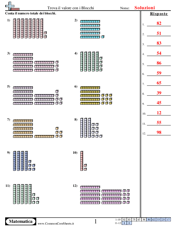  - determina-il-valore-dei-blocchi-decine-e-unita worksheet