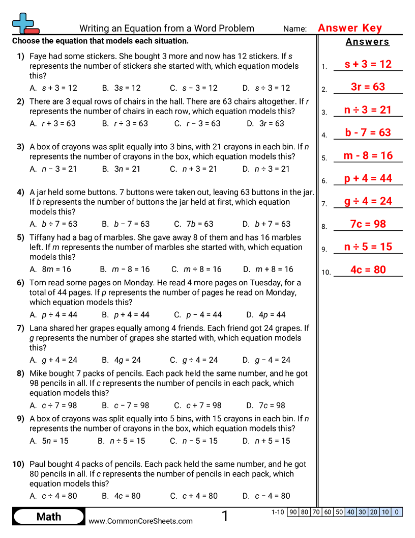 Related worksheet